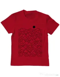 Tricou ADLER copil Mountains Rosu