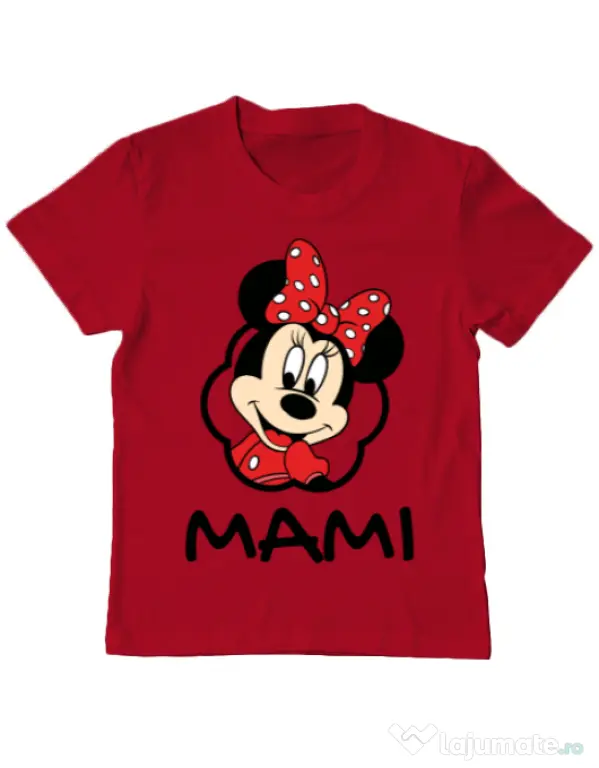 Tricou ADLER copil Mouse mommy Rosu