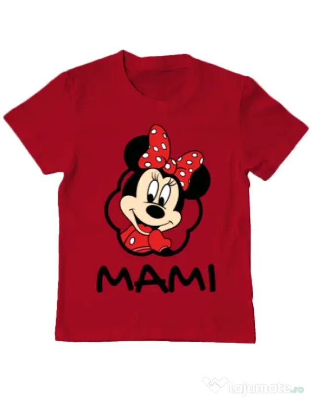 Tricou ADLER copil Mouse mommy Rosu