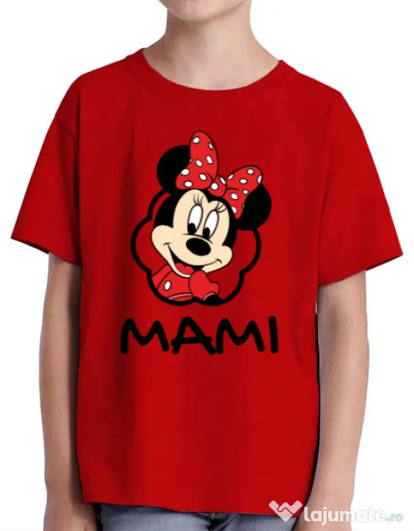 Tricou ADLER copil Mouse mommy Rosu