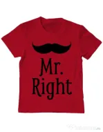 Tricou ADLER copil Mr. right Rosu