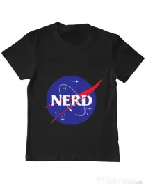 Tricou ADLER copil Nerd Negru