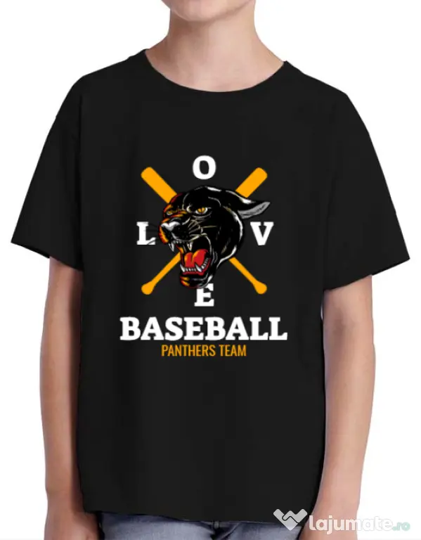 Tricou ADLER copil Panthers team Negru