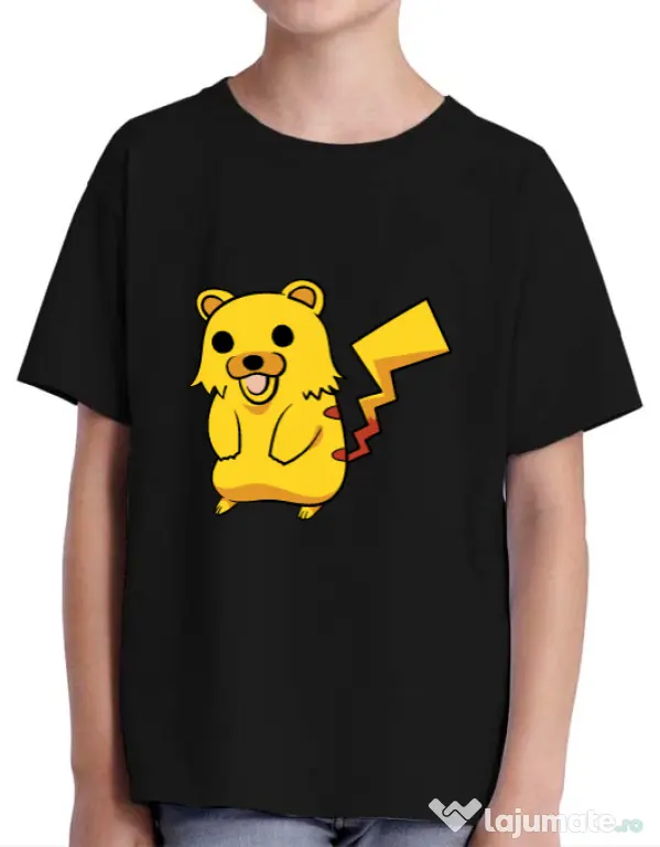 Tricou ADLER copil Pika Pika Negru