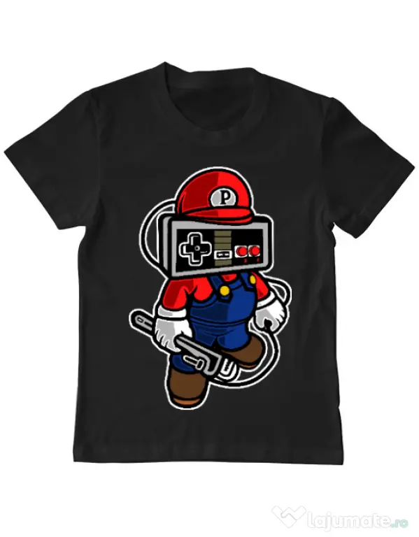Tricou ADLER copil Player head Negru