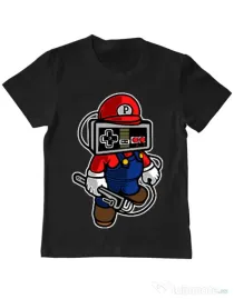 Tricou ADLER copil Player head Negru