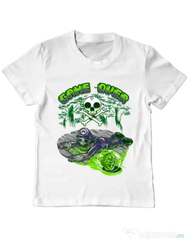Tricou ADLER copil Poisonous mushroom Alb