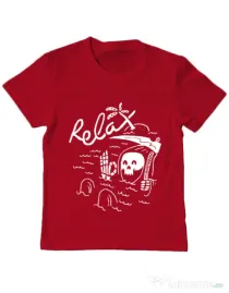 Tricou ADLER copil Relax Rosu