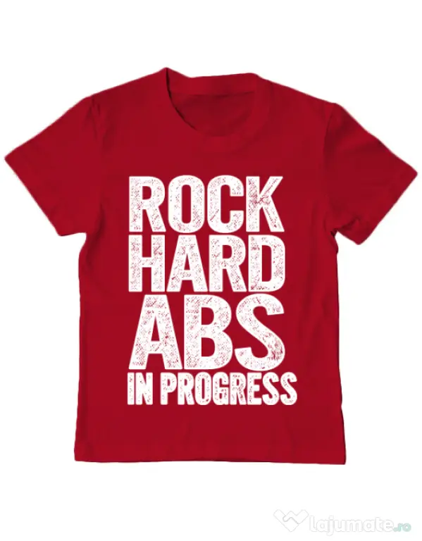 Tricou ADLER copil Rock hard abs Rosu