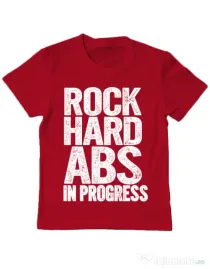 Tricou ADLER copil Rock hard abs Rosu
