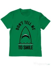 Tricou ADLER copil Sad shark Verde mediu