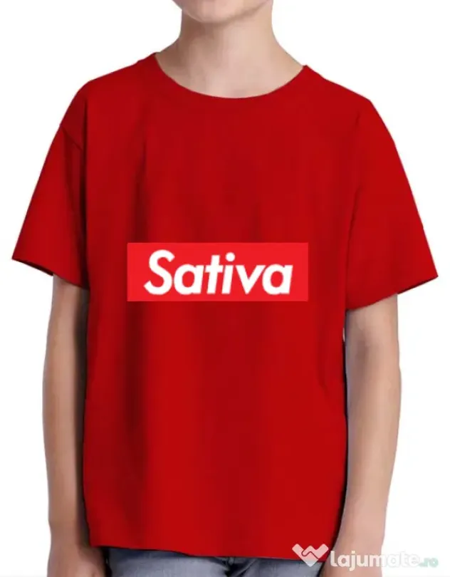 Tricou ADLER copil Sativa Rosu