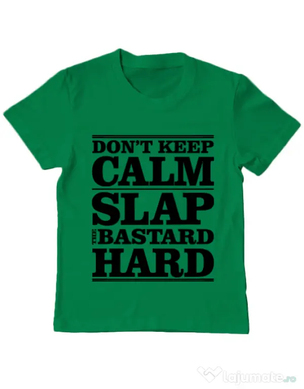 Tricou ADLER copil Slap the bastard Verde mediu