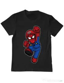 Tricou ADLER copil Spider Plumber Negru