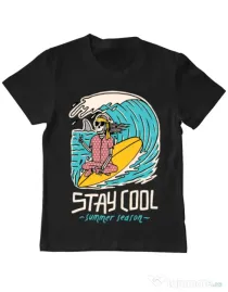 Tricou ADLER copil stay cool Negru