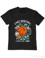 Tricou ADLER copil Street Basketball Negru
