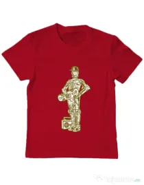 Tricou ADLER copil Street C3PO Rosu