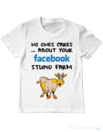Tricou ADLER copil Stupid farm Alb