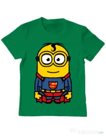 Tricou ADLER copil Super minion Verde mediu
