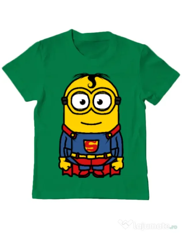 Tricou ADLER copil Super minion Verde mediu