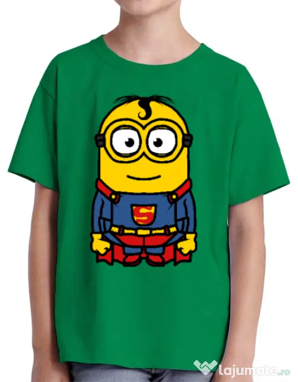 Tricou ADLER copil Super minion Verde mediu