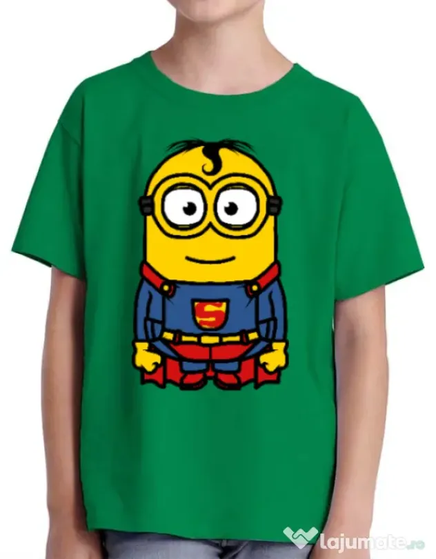 Tricou ADLER copil Super minion Verde mediu