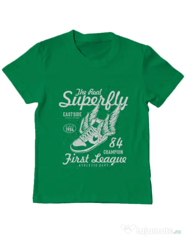 Tricou ADLER copil Superfly Verde mediu
