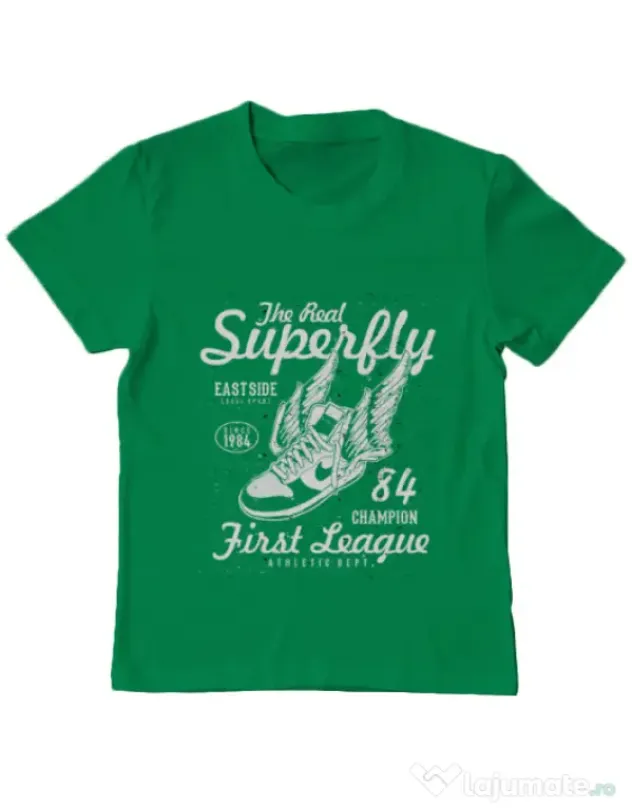Tricou ADLER copil Superfly Verde mediu