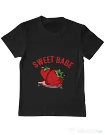 Tricou ADLER copil Sweet babe Negru