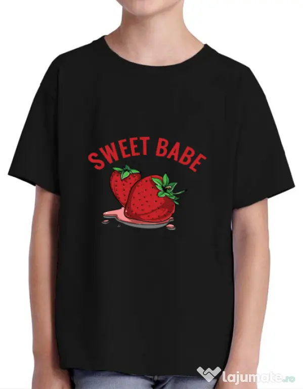 Tricou ADLER copil Sweet babe Negru