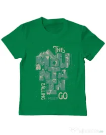 Tricou ADLER copil The mountain is calling, I must go! Verde mediu