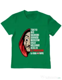 Tricou ADLER copil The team Verde mediu