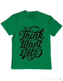 Tricou ADLER copil Think it Verde mediu