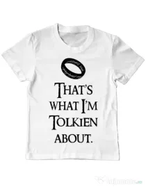 Tricou ADLER copil Tolkien Alb