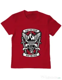 Tricou ADLER copil Torch Rosu