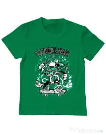 Tricou ADLER copil Vandalism Verde mediu
