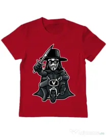Tricou ADLER copil Vendetta Biker Rosu