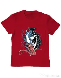 Tricou ADLER copil Venom kiss Rosu