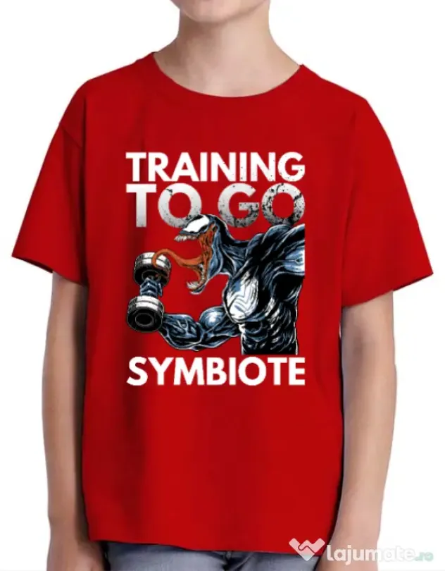 Tricou ADLER copil Venom training Rosu