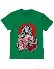 Tricou ADLER copil Virgin Mary Verde mediu