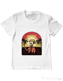 Tricou ADLER copil Welcome to My Paradise Alb