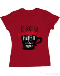 Tricou ADLER dama Te scot la un zambet Rosu