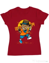 Tricou ADLER dama The nightmare Rosu