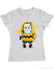 Tricou ADLER dama Bad boy Alb