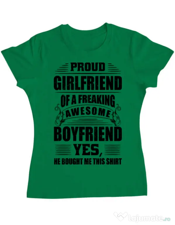 Tricou ADLER dama Proud girlfriend Verde mediu