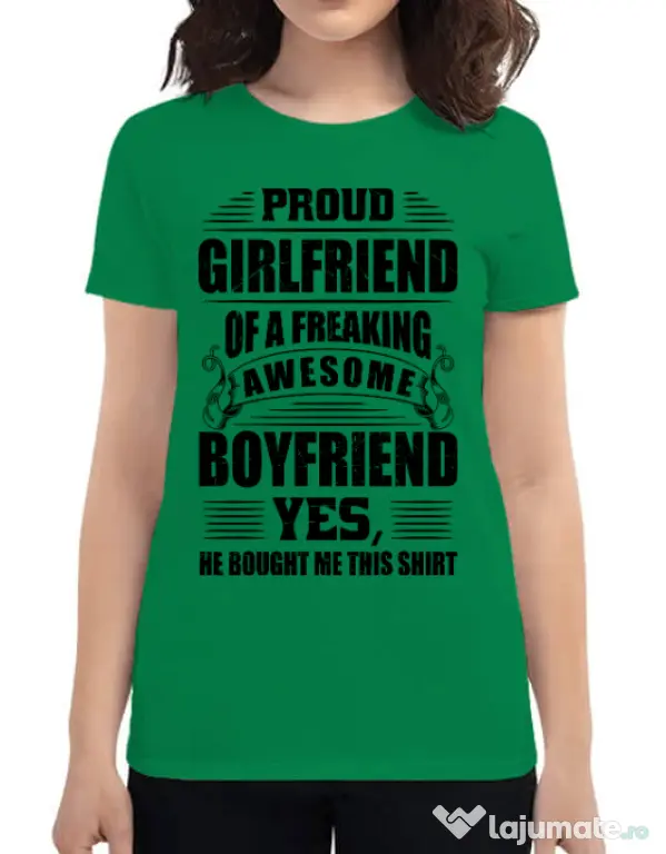 Tricou ADLER dama Proud girlfriend Verde mediu