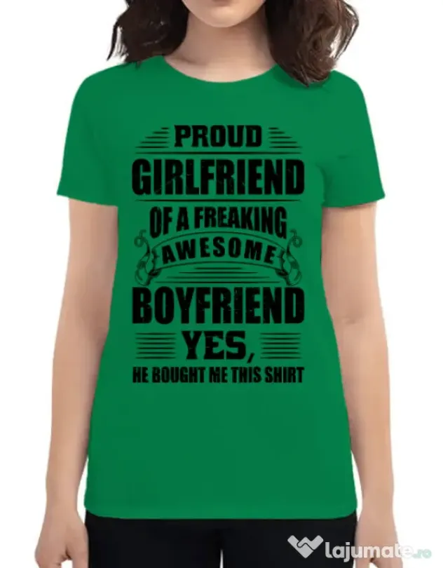 Tricou ADLER dama Proud girlfriend Verde mediu