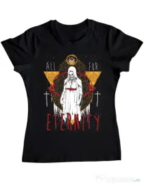 Tricou ADLER dama All for eterniry Negru