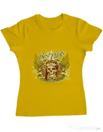 Tricou ADLER dama Best pilots Galben