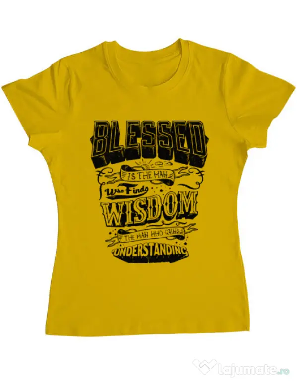 Tricou ADLER dama Blessed Galben